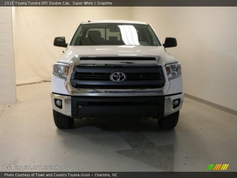 Super White / Graphite 2015 Toyota Tundra SR5 Double Cab