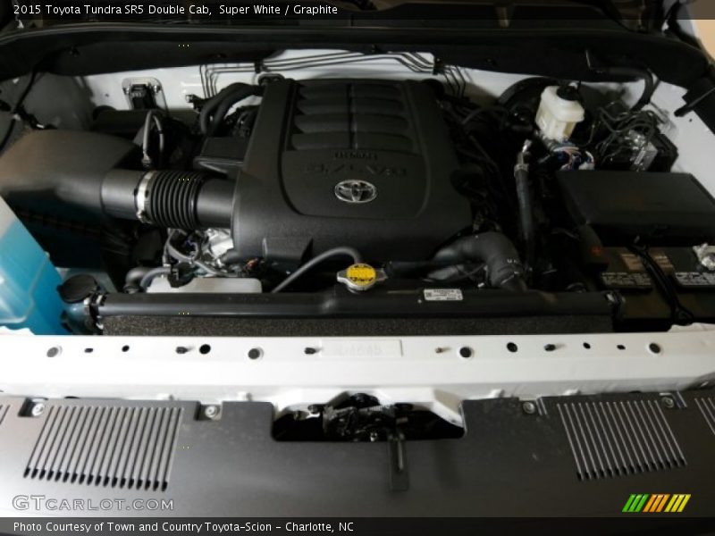 Super White / Graphite 2015 Toyota Tundra SR5 Double Cab