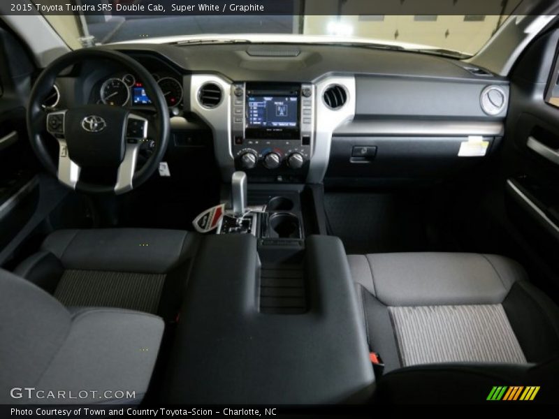 Super White / Graphite 2015 Toyota Tundra SR5 Double Cab