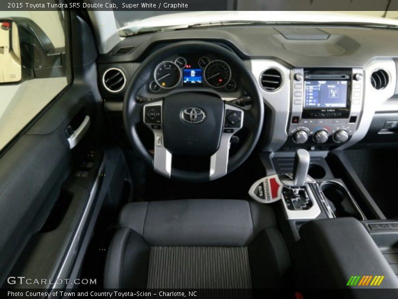 Super White / Graphite 2015 Toyota Tundra SR5 Double Cab