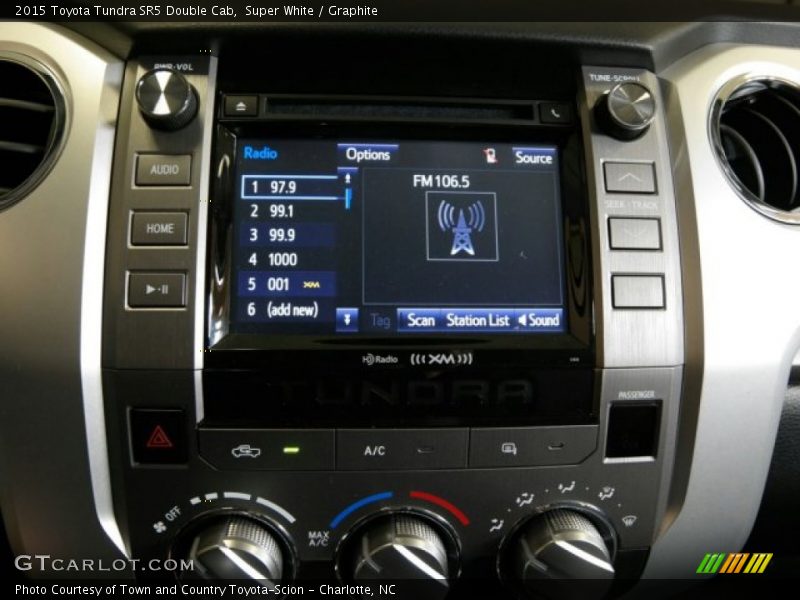 Super White / Graphite 2015 Toyota Tundra SR5 Double Cab