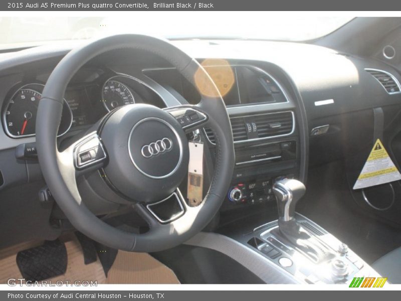 Brilliant Black / Black 2015 Audi A5 Premium Plus quattro Convertible