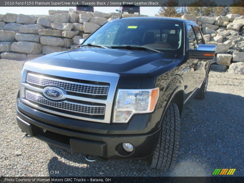 Tuxedo Black / Sienna Brown Leather/Black 2010 Ford F150 Platinum SuperCrew 4x4