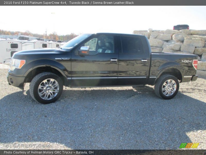 Tuxedo Black / Sienna Brown Leather/Black 2010 Ford F150 Platinum SuperCrew 4x4