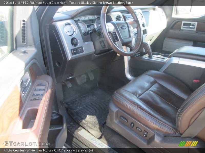 Tuxedo Black / Sienna Brown Leather/Black 2010 Ford F150 Platinum SuperCrew 4x4