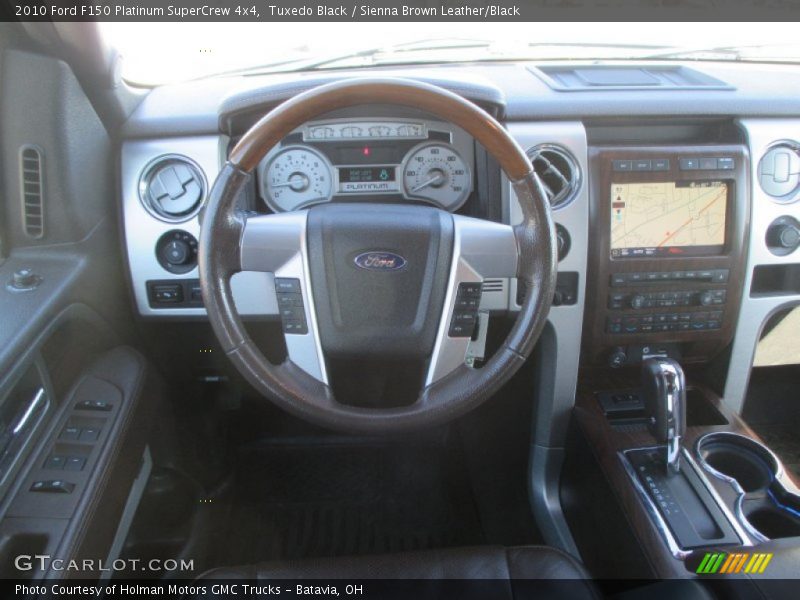 Tuxedo Black / Sienna Brown Leather/Black 2010 Ford F150 Platinum SuperCrew 4x4