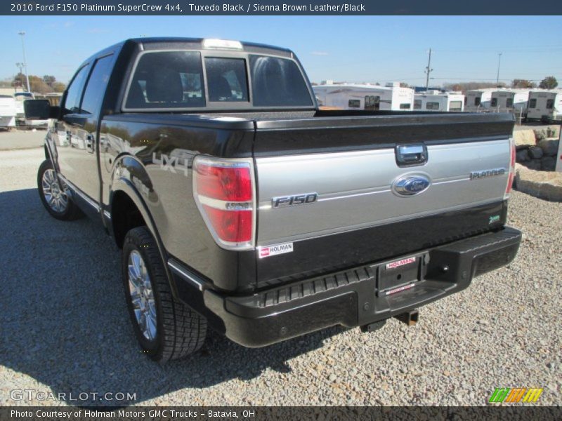 Tuxedo Black / Sienna Brown Leather/Black 2010 Ford F150 Platinum SuperCrew 4x4