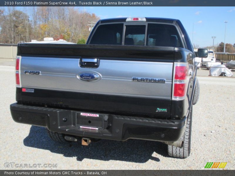 Tuxedo Black / Sienna Brown Leather/Black 2010 Ford F150 Platinum SuperCrew 4x4