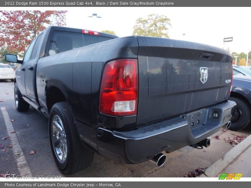 Black / Dark Slate Gray/Medium Graystone 2012 Dodge Ram 1500 Express Quad Cab 4x4