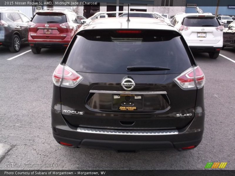 Midnight Jade / Charcoal 2015 Nissan Rogue SL AWD
