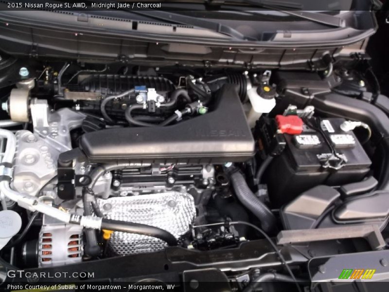 Midnight Jade / Charcoal 2015 Nissan Rogue SL AWD