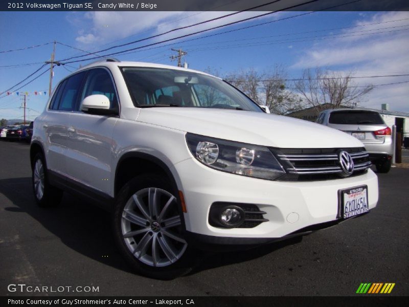 Candy White / Beige 2012 Volkswagen Tiguan SE