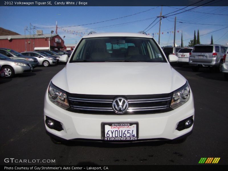 Candy White / Beige 2012 Volkswagen Tiguan SE