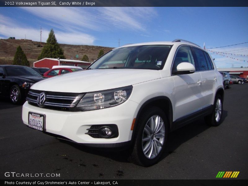 Candy White / Beige 2012 Volkswagen Tiguan SE