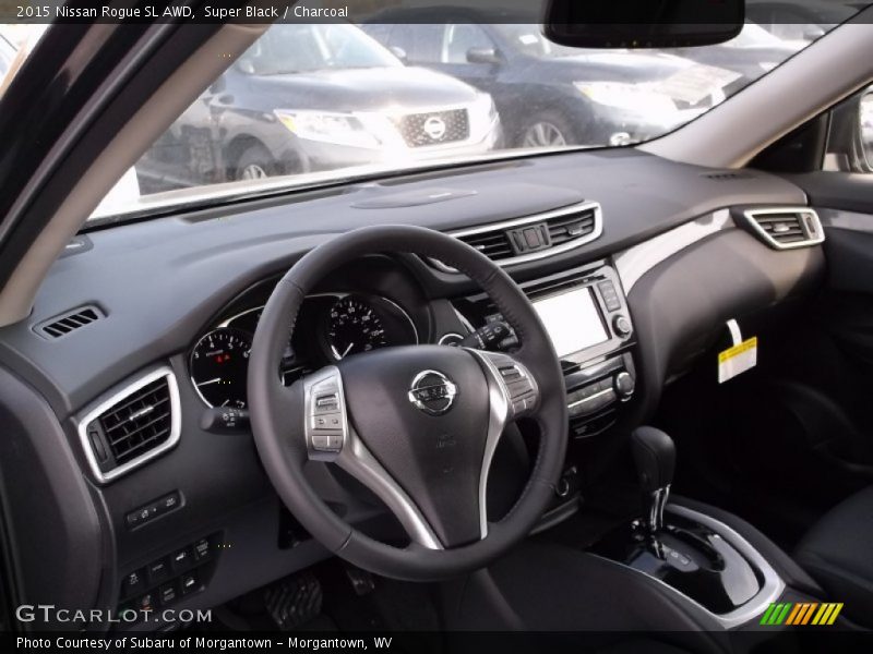 Super Black / Charcoal 2015 Nissan Rogue SL AWD