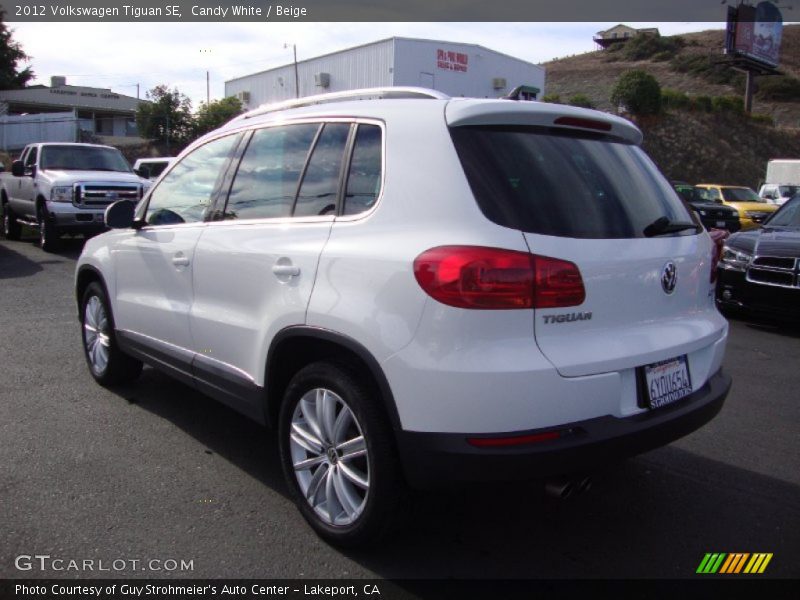 Candy White / Beige 2012 Volkswagen Tiguan SE