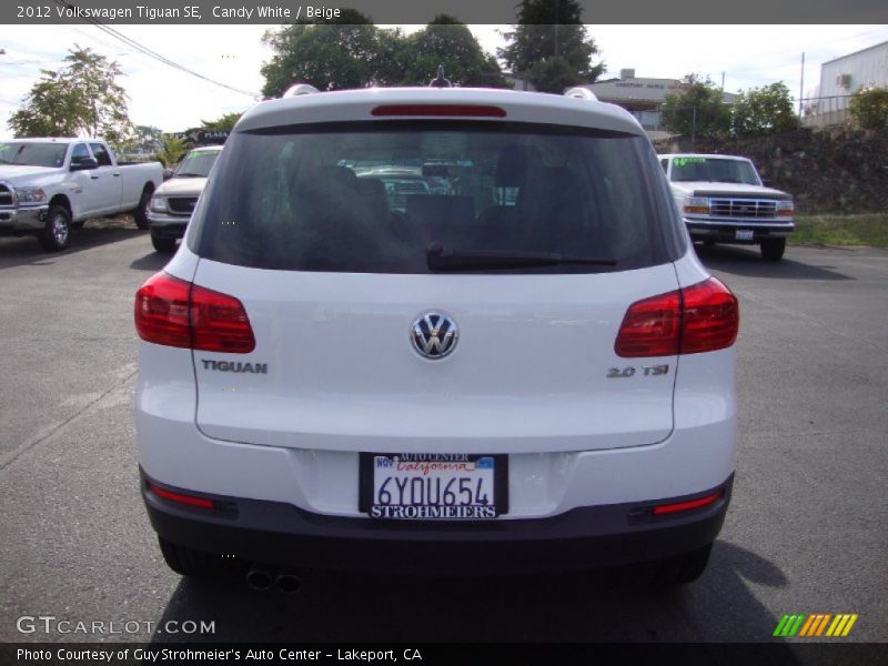 Candy White / Beige 2012 Volkswagen Tiguan SE