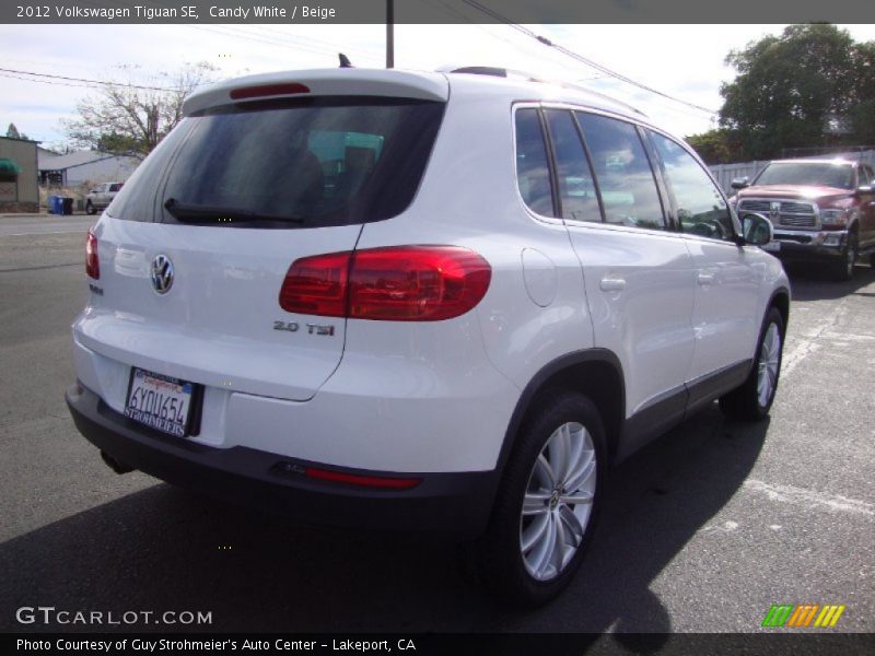 Candy White / Beige 2012 Volkswagen Tiguan SE
