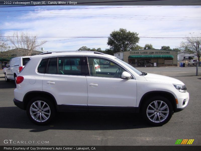 Candy White / Beige 2012 Volkswagen Tiguan SE