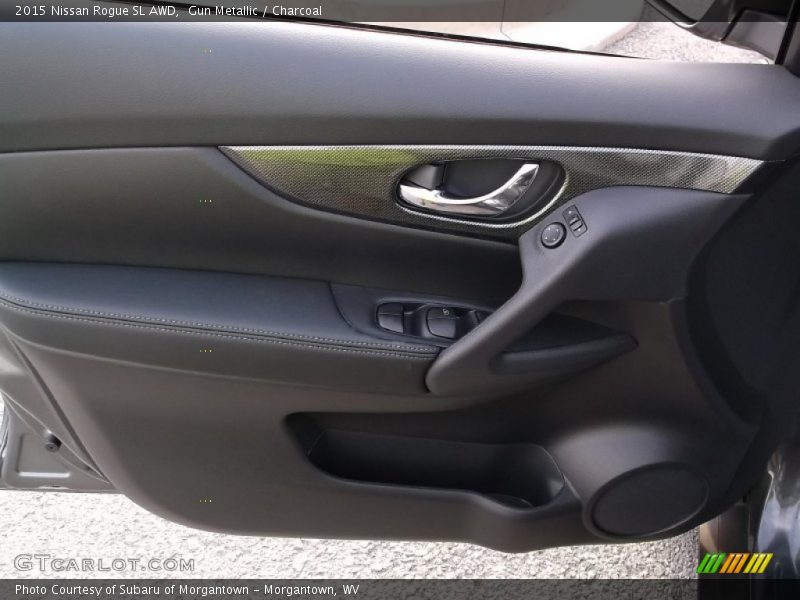 Gun Metallic / Charcoal 2015 Nissan Rogue SL AWD