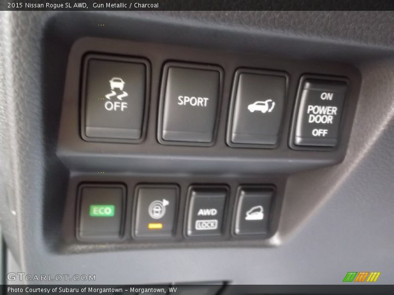 Gun Metallic / Charcoal 2015 Nissan Rogue SL AWD
