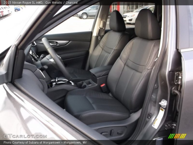 Gun Metallic / Charcoal 2015 Nissan Rogue SL AWD
