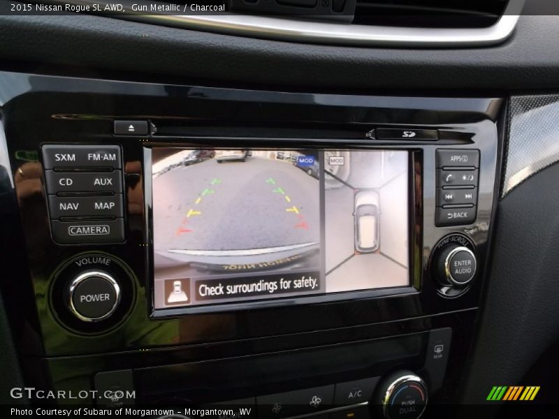 Gun Metallic / Charcoal 2015 Nissan Rogue SL AWD