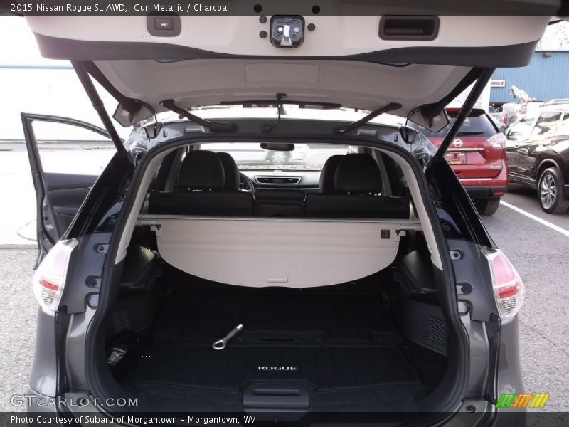 Gun Metallic / Charcoal 2015 Nissan Rogue SL AWD