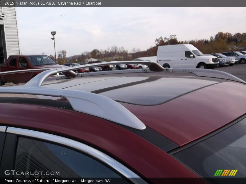 Cayenne Red / Charcoal 2015 Nissan Rogue SL AWD