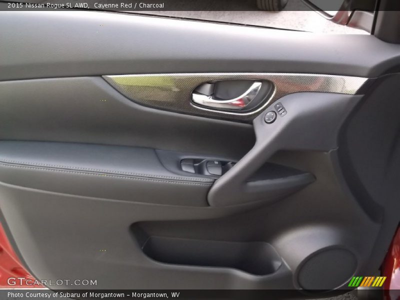 Cayenne Red / Charcoal 2015 Nissan Rogue SL AWD