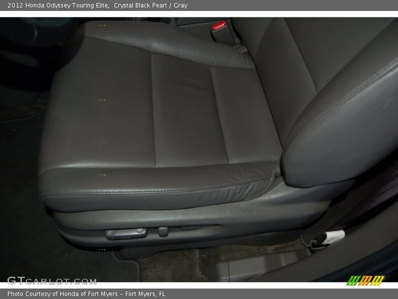 Crystal Black Pearl / Gray 2012 Honda Odyssey Touring Elite