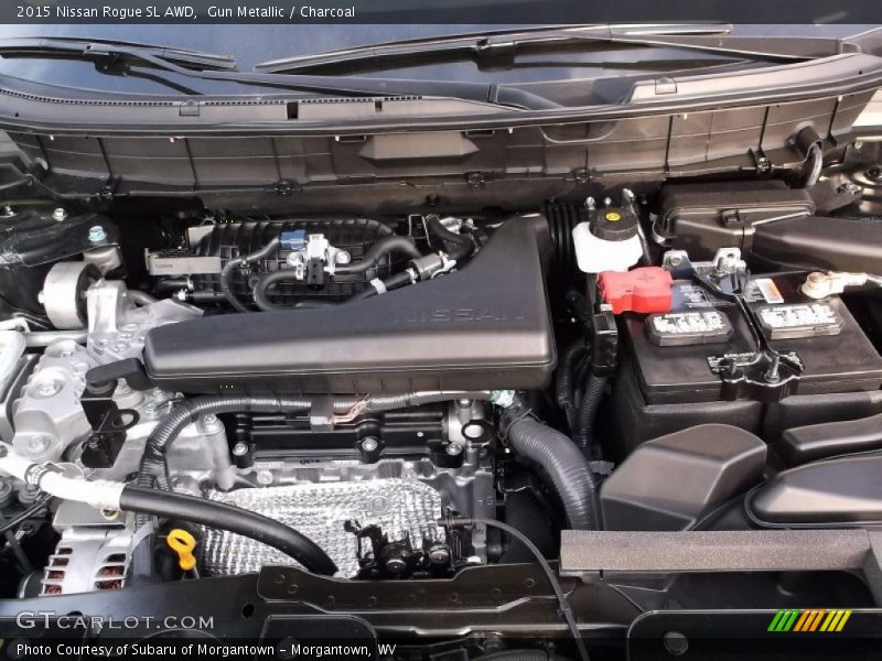 Gun Metallic / Charcoal 2015 Nissan Rogue SL AWD