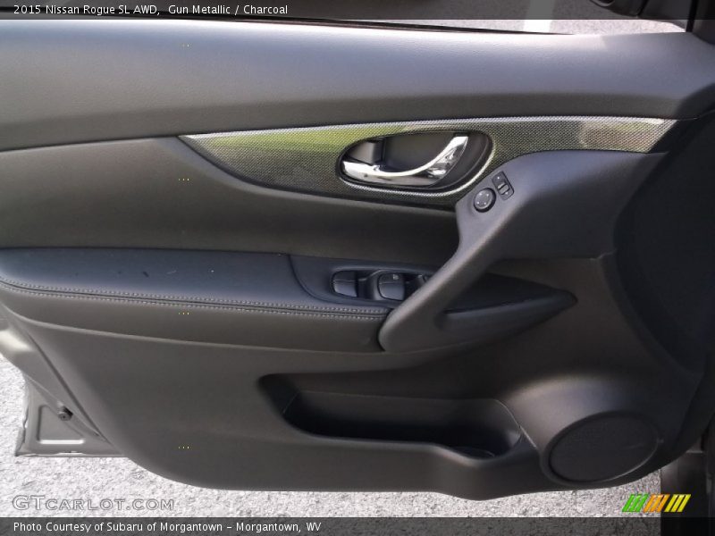Gun Metallic / Charcoal 2015 Nissan Rogue SL AWD