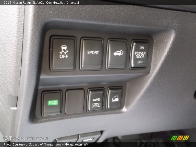 Gun Metallic / Charcoal 2015 Nissan Rogue SL AWD