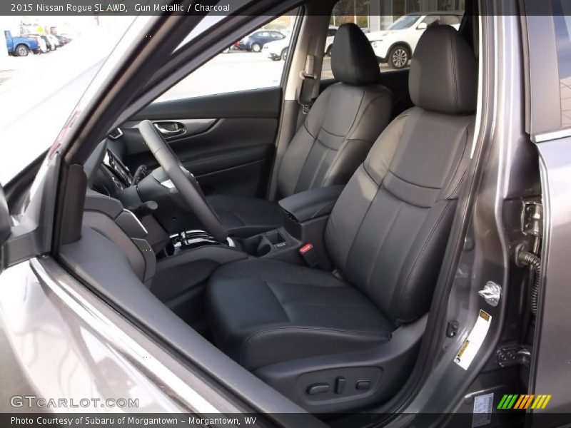 Gun Metallic / Charcoal 2015 Nissan Rogue SL AWD