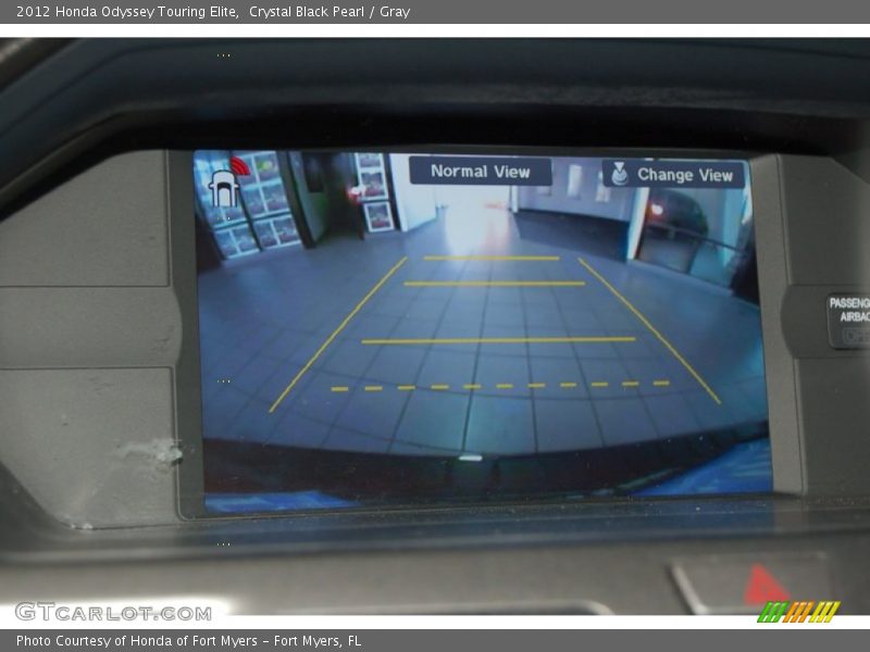 Crystal Black Pearl / Gray 2012 Honda Odyssey Touring Elite
