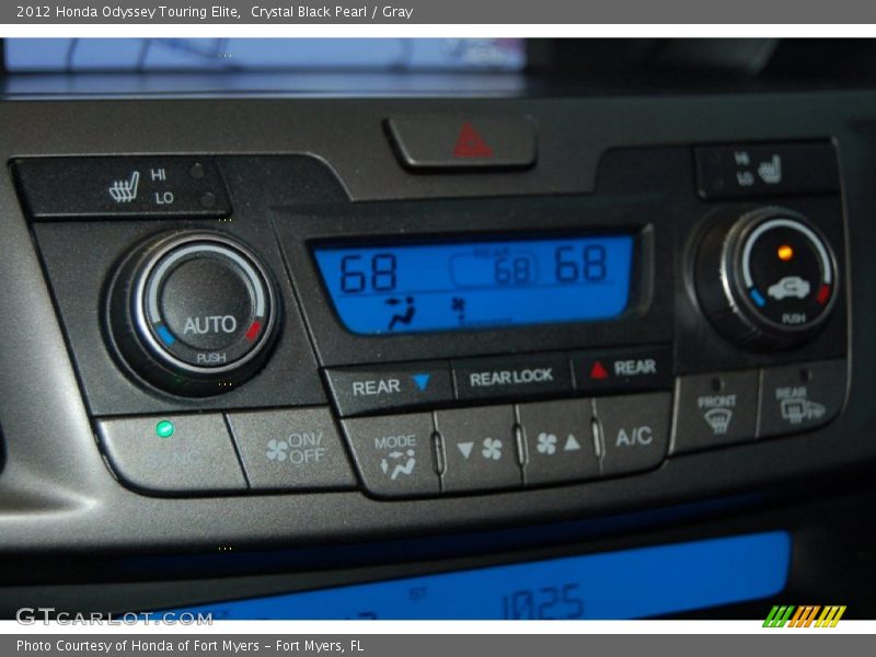 Crystal Black Pearl / Gray 2012 Honda Odyssey Touring Elite