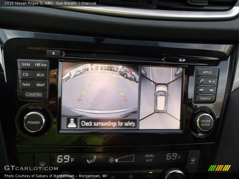 Gun Metallic / Charcoal 2015 Nissan Rogue SL AWD