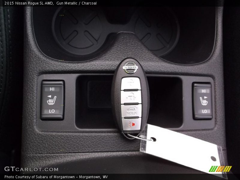 Gun Metallic / Charcoal 2015 Nissan Rogue SL AWD