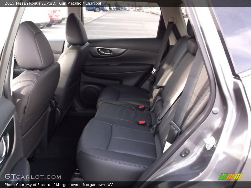 Gun Metallic / Charcoal 2015 Nissan Rogue SL AWD