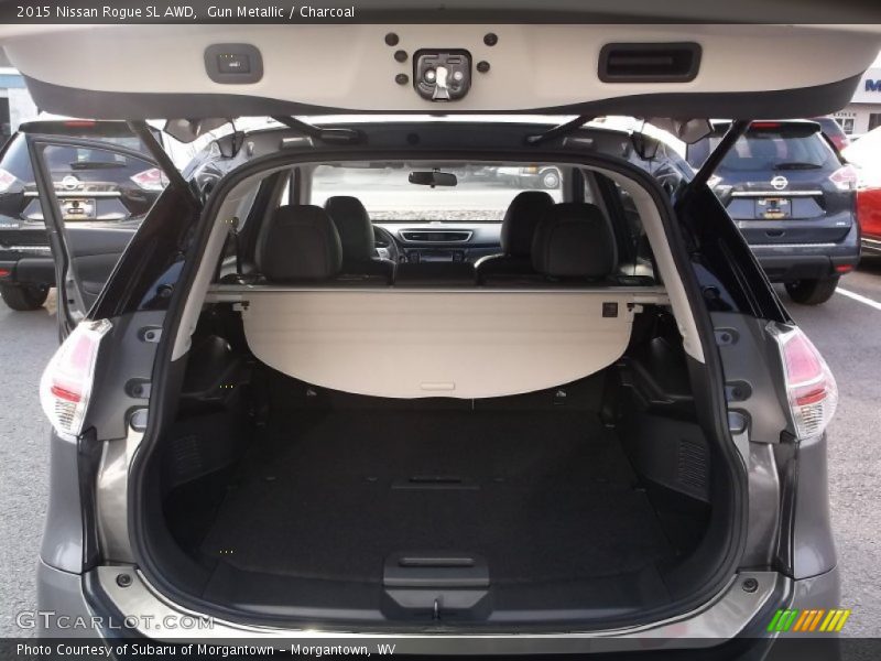 Gun Metallic / Charcoal 2015 Nissan Rogue SL AWD