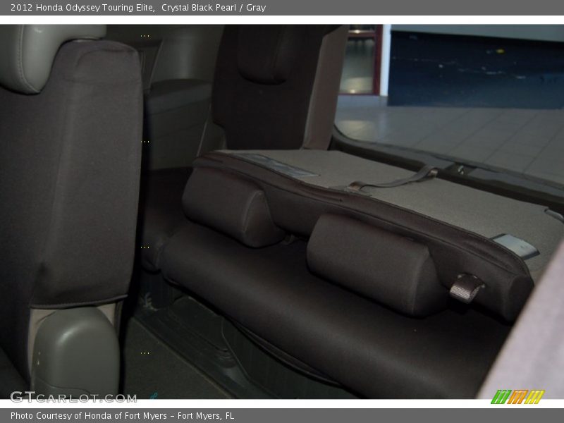 Crystal Black Pearl / Gray 2012 Honda Odyssey Touring Elite