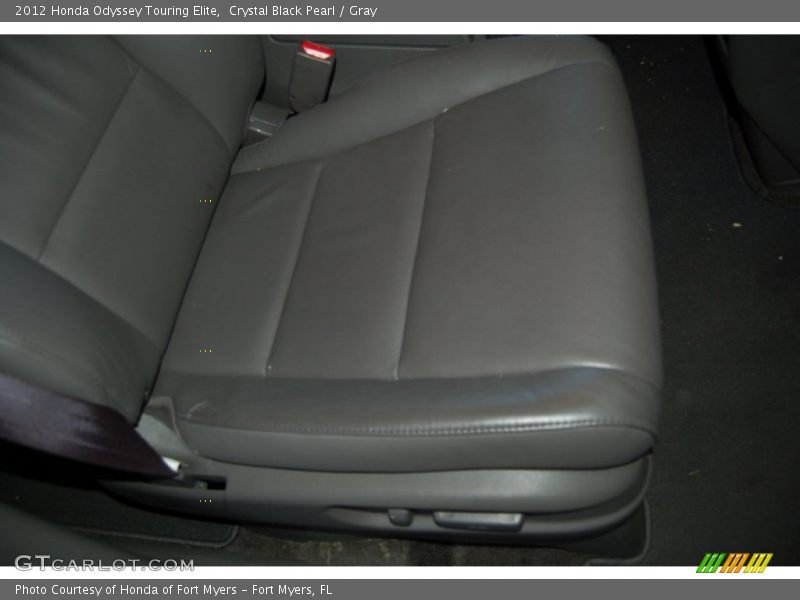 Crystal Black Pearl / Gray 2012 Honda Odyssey Touring Elite