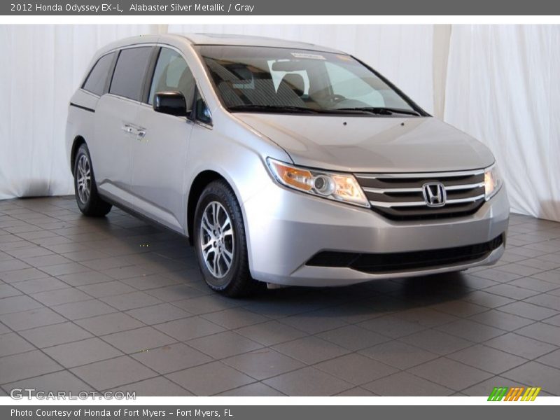 Alabaster Silver Metallic / Gray 2012 Honda Odyssey EX-L