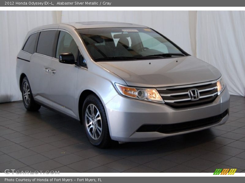 Alabaster Silver Metallic / Gray 2012 Honda Odyssey EX-L