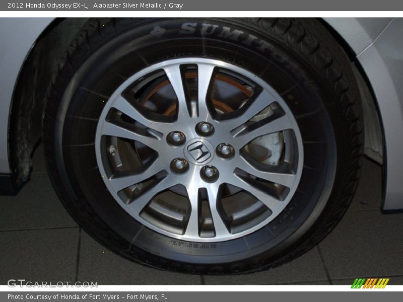 Alabaster Silver Metallic / Gray 2012 Honda Odyssey EX-L