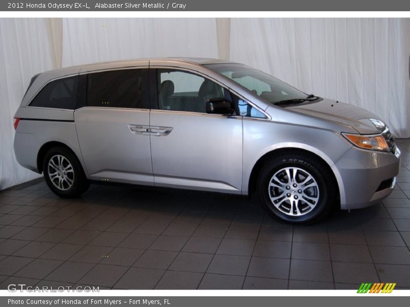 Alabaster Silver Metallic / Gray 2012 Honda Odyssey EX-L