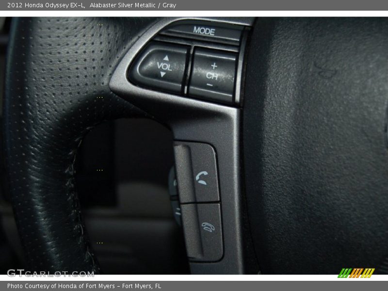 Alabaster Silver Metallic / Gray 2012 Honda Odyssey EX-L