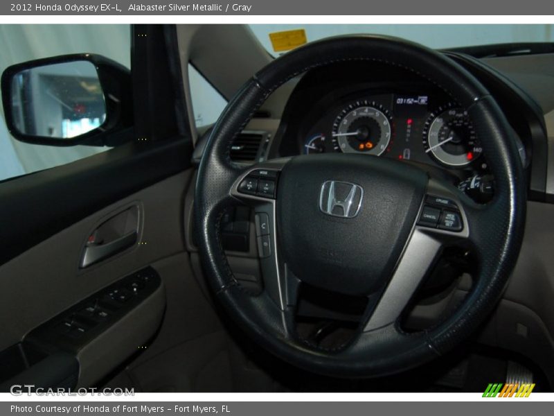 Alabaster Silver Metallic / Gray 2012 Honda Odyssey EX-L