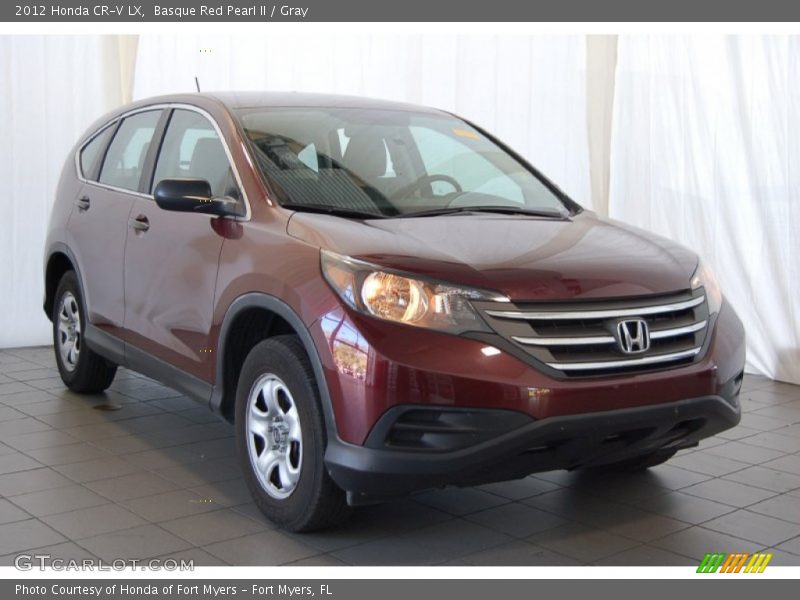 Basque Red Pearl II / Gray 2012 Honda CR-V LX